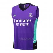 Camiseta de Entrenamiento Real Madrid Sin Mangas 2023-2024 Purpura