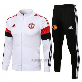 Chandal de Chaqueta del Manchester United 2021-2022 Blanco