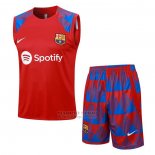 Chandal del Barcelona Sin Mangas 2023-2024 Rojo