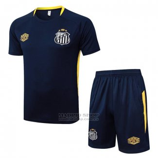 Chandal del Santos Manga Corta 2025-2026 Azul - Pantalon Corto