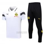 Conjunto Polo del Borussia Dortmund 2023-2024 Blanco