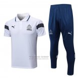 Conjunto Polo del Olympique Marsella 2022-2023 Blanco