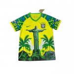 Tailandia Camiseta Brasil Jesus 2025-2026 Amarillo Verde