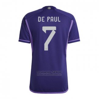 Camiseta Argentina Jugador De Paul 2ª 2022