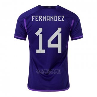 Camiseta Argentina Jugador Fernandez 2ª 2022