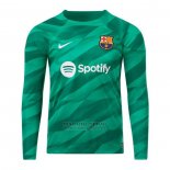 Camiseta Barcelona Portero Manga Larga 2023-2024 Verde