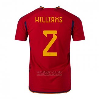 Camiseta Espana Jugador Williams 1ª 2022