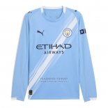 Camiseta Manchester City 1ª Manga Larga 2025-2026