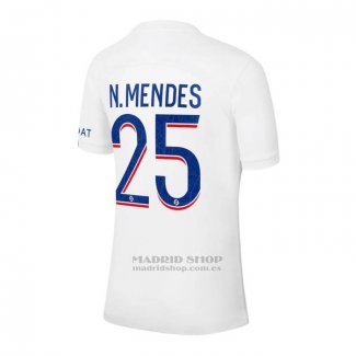 Camiseta Paris Saint-Germain Jugador N.Mendes 1ª 2022-2023