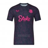Camiseta Pre Partido del Everton 2025-2026 Azul Rosa