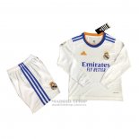 Camiseta Real Madrid 1ª Manga Larga Nino 2021-2022