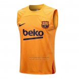 Camiseta de Entrenamiento Barcelona Sin Mangas 2022-2023 Naranja