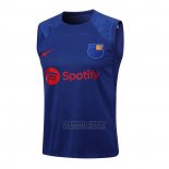 Camiseta de Entrenamiento Barcelona Sin Mangas 2023-2024 Azul