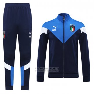 Chandal de Chaqueta del Italia 20-2021 Azul