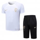 Chandal del Corinthians Manga Corta 2023-2024 Blanco - Pantalon Corto