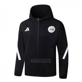 Chaqueta con Capucha del Ajax 2025-2026 Negro