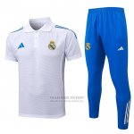 Conjunto Polo del Real Madrid 2025-2026 Blanco Azul