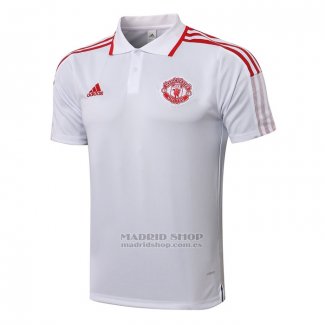 Polo Manchester United 2021-2022 Blanco y Rojo