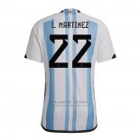 Camiseta Argentina Jugador L.Martinez 1ª 2022