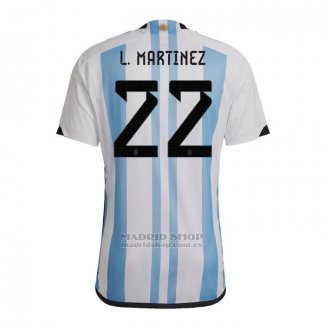 Camiseta Argentina Jugador L.Martinez 1ª 2022