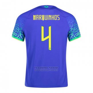 Camiseta Brasil Jugador Marquinhos 2ª 2022
