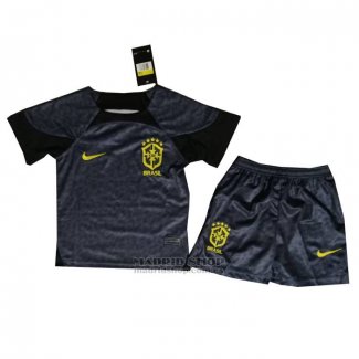 Camiseta Brasil Portero Nino 2022 Negro