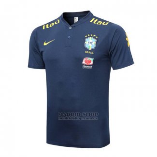 Camiseta Polo del Brasil 2022-2023 Azul