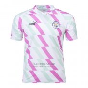 Camiseta Pre Partido del Manchester City 2023 Blanco