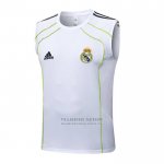 Camiseta de Entrenamiento Real Madrid Sin Mangas 2025-2026 Blanco Verde