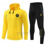 Chandal con Capucha del Paris Saint-Germain Jordan Nino 2023 Amarillo