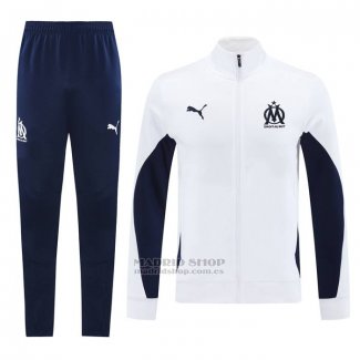 Chandal de Chaqueta del Olympique Marsella 2024-2025 Blanco