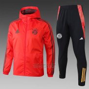 Chandal de Rompevientos del Bayern Munich 2024-2025 Rojo