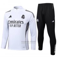 Chandal de Sudadera del Real Madrid Nino 2025-2026 Blanco