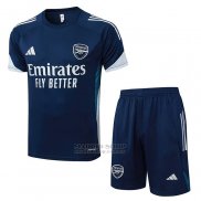 Chandal del Arsenal Manga Corta 2025-2026 Azul Gris - Pantalon Corto