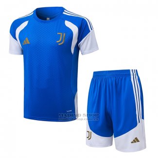 Chandal del Juventus Manga Corta 2026-2027 Azul - Pantalon Corto