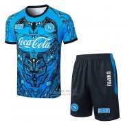 Chandal del Napoli Manga Corta 2025-2026 Azul - Pantalon Corto
