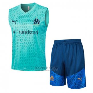 Chandal del Olympique Marsella Sin Mangas 2024-2025 Verde