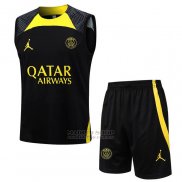 Chandal del Paris Saint-Germain Jordan Sin Mangas 2023-2024 Negro