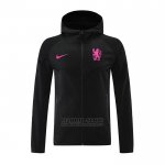 Chaqueta con Capucha del Chelsea 2024-2025 Negro