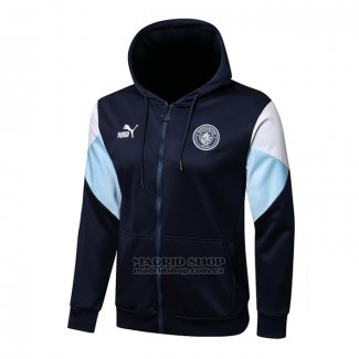 Chaqueta con Capucha del Manchester City 2021-2022 Azul