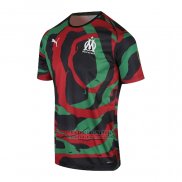 Tailandia Camiseta Olympique Marsella OM Africa 2021 Negro Verde Rojo