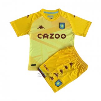 Camiseta Aston Villa Portero Nino 2021-2022 Amarillo