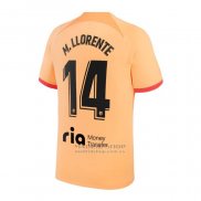 Camiseta Atletico Madrid Jugador M.Llorente 3ª 2022-2023