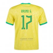 Camiseta Brasil Jugador Bruno G. 1ª 2022
