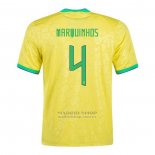 Camiseta Brasil Jugador Marquinhos 1ª 2022