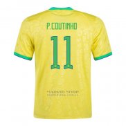 Camiseta Brasil Jugador P.Coutinho 1ª 2022