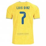 Camiseta Colombia Jugador Luis Diaz 1ª 2026