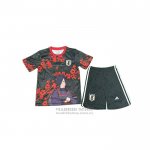 Camiseta Japon Anime Nino 202025-2026 Negro Rojo