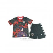 Camiseta Japon Anime Nino 202025-2026 Negro Rojo