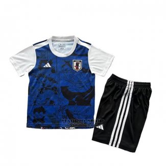 Camiseta Japon Anime Nino 2025 Azul